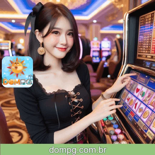 Imagem mostrando o cassino ao vivo da DOMPG com dealers reais conduzindo jogos de mesa