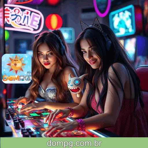 Visual apresentando títulos de fortune da DOMPG com gráficos vibrantes e prêmios elevados